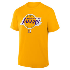 Fanatics LeBron James Los Angeles Lakers In The Paint Name & Number T-Shirt Gold