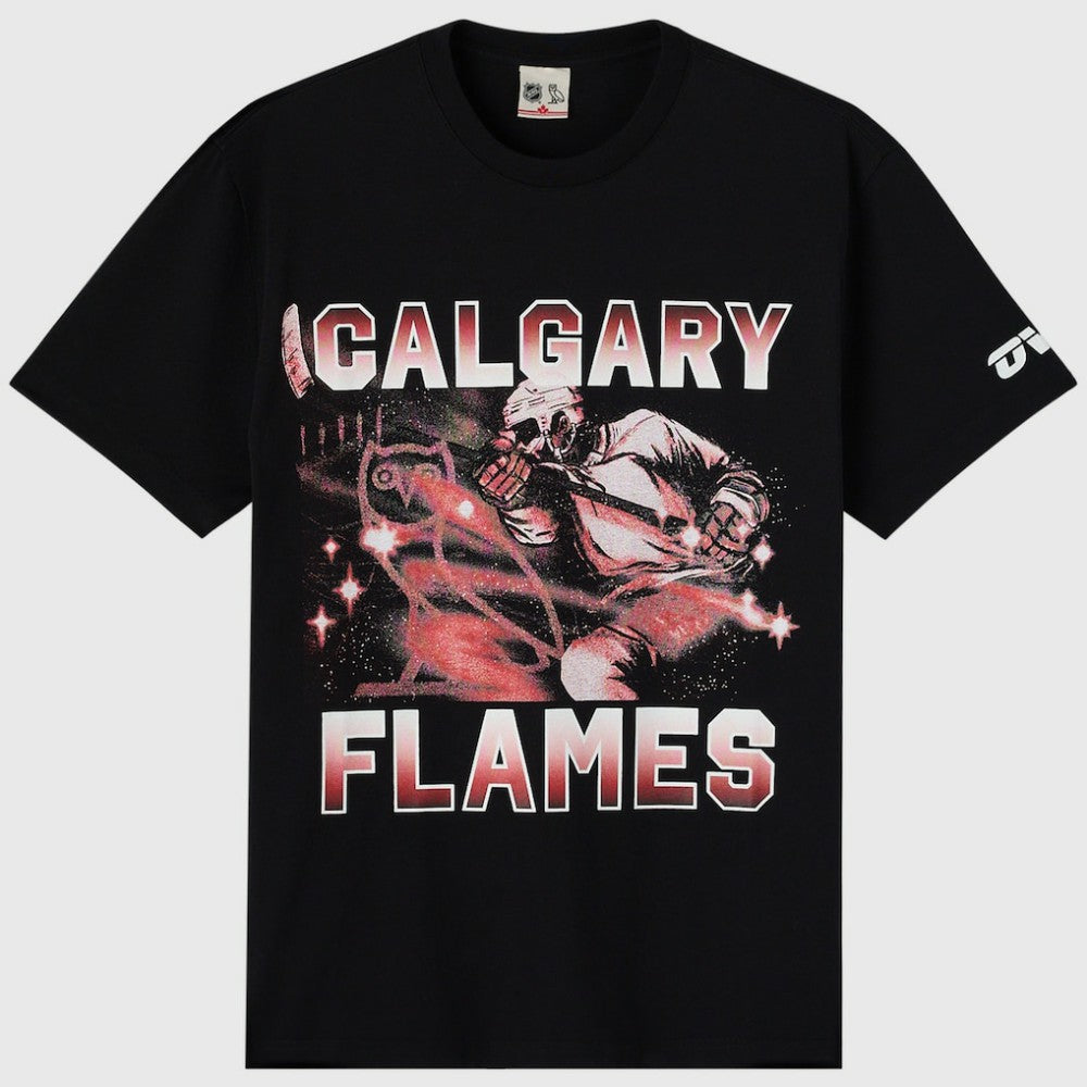 Calgary Flames OVO x NHL Graphic T-Shirt - Black | NHL sale