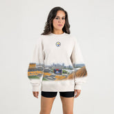 Pittsburgh Steelers Gameday Couture Women's Power Move Stadium Premium Drop Shoulder Sweatshirt - Natural - NFL