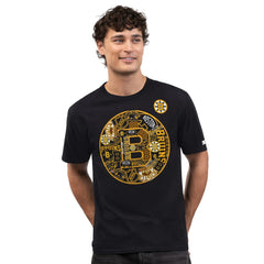 Boston Bruins Starter Logo Collage T-Shirt - Black | NHL Clearance