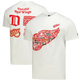 Detroit Red Wings Starter Logo Collage T-Shirt - White | NHL online