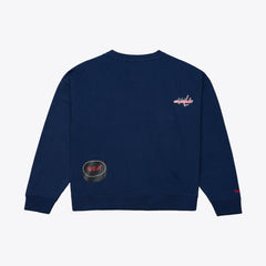 Washington Capitals Mitchell & Ness Women's Crewneck Sweatshirt - Navy | NHL online