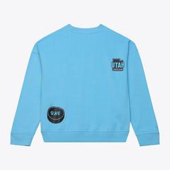 Utah Mammoth Mitchell & Ness Women's Crewneck Sweatshirt - Blue | NHL Lifestyle