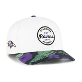 Baltimore Ravens '47 Beach Side Hitch Adjustable Hat - White/Purple - 47 brand