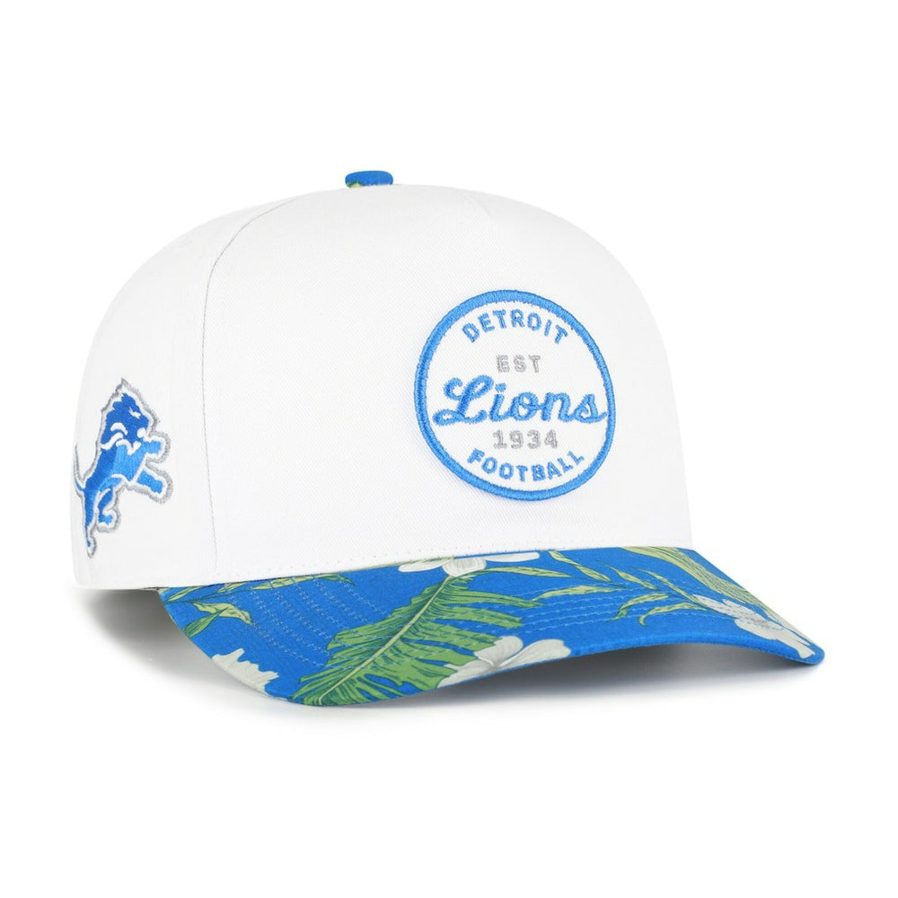 Detroit Lions '47 Beach Side Hitch Adjustable Hat - White/Blue - 47 brand