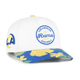 Los Angeles Rams '47 Beach Side Hitch Adjustable Hat - White/Royal - 47 brand