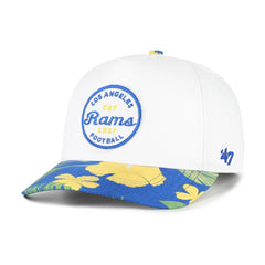 Los Angeles Rams '47 Beach Side Hitch Adjustable Hat - White/Royal - 47 brand