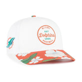 Miami Dolphins '47 Beach Side Hitch Adjustable Hat - White/Orange - 47 brand