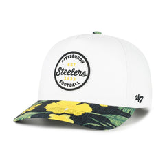 Pittsburgh Steelers '47 Beach Side Hitch Adjustable Hat - White/Black - 47 brand
