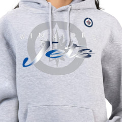 Winnipeg Jets G-III 4Her by Carl Banks Women's Shadow Logo Fleece Hoodie - Gray | NHL on sale