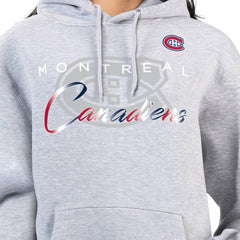 Montreal Canadiens G-III 4Her by Carl Banks Women's Shadow Logo Fleece Hoodie - Gray | NHL online