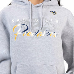 Nashville Predators G-III 4Her by Carl Banks Women's Shadow Logo Fleece Hoodie - Gray | NHL online