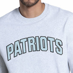 New England Patriots Starter Faceoff Fleece Sweatshirt - Ash - NFL