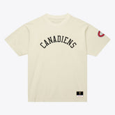 Montreal Canadiens Mitchell & Ness Unisex Arched Team T-Shirt - Cream | NHL Lifestyle