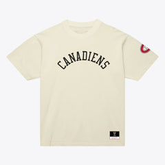 Montreal Canadiens Mitchell & Ness Unisex Arched Team T-Shirt - Cream | NHL Lifestyle