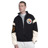 Pittsburgh Steelers Starter The Gust Full-Zip Hooded Jacket - Black - NFL
