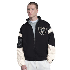 Las Vegas Raiders Starter The Gust Full-Zip Hooded Jacket - Black - NFL