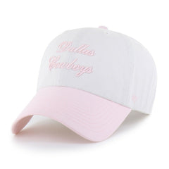 Dallas Cowboys '47 Women's Gelato Two-Tone Clean Up Adjustable Hat - White - 47 brand