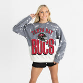 Tampa Bay Buccaneers Gameday Couture Women's Arch Rivals Faded Wash Sweatshirt - Gray - NFL