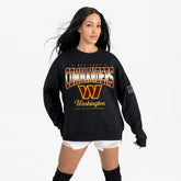 Washington Commanders Gameday Couture Women's Powerhouse Play Premium Fleece Sweatshirt - Black - NFL