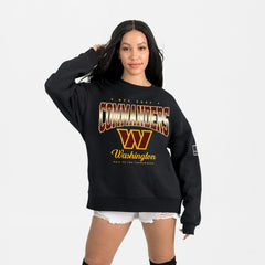 Washington Commanders Gameday Couture Women's Powerhouse Play Premium Fleece Sweatshirt - Black - NFL