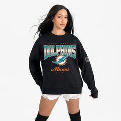 Miami Dolphins Gameday Couture Women's Powerhouse Play Premium Fleece Sweatshirt - Black - NFL
