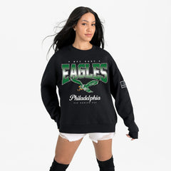Philadelphia Eagles Gameday Couture Women's Powerhouse Play Premium Fleece Sweatshirt - Black - NFL
