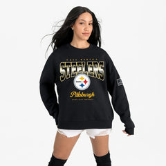 Pittsburgh Steelers Gameday Couture Women's Powerhouse Play Premium Fleece Sweatshirt - Black - NFL