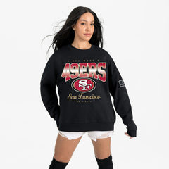 San Francisco 49ers Gameday Couture Women's Powerhouse Play Premium Fleece Sweatshirt - Black - NFL