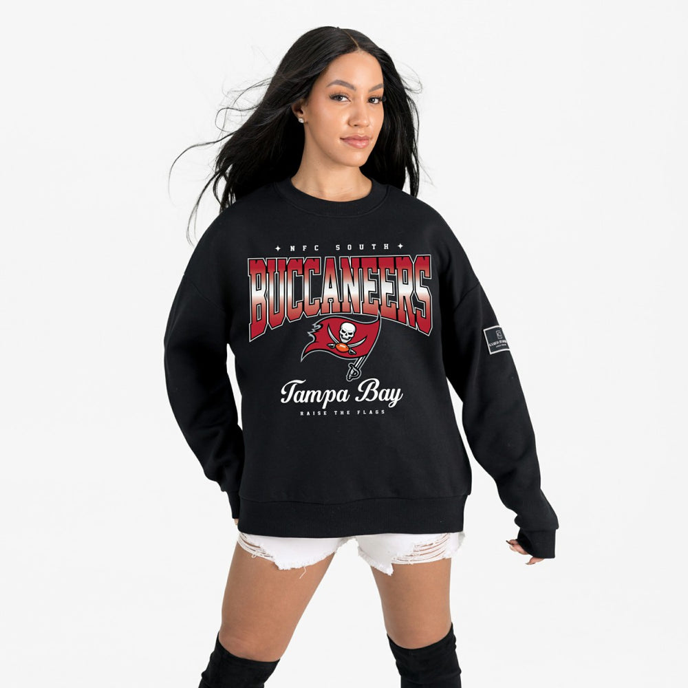 Tampa Bay Buccaneers Gameday Couture Women's Powerhouse Play Premium Fleece Sweatshirt - Black - NFL