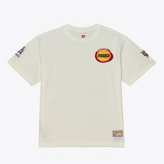 Mitchell & Ness Houston Rockets Hardwood Classics Chainstitch Premium T-Shirt Cream