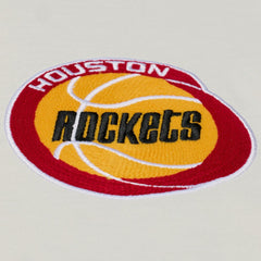 Mitchell & Ness Houston Rockets Hardwood Classics Chainstitch Premium T-Shirt Cream