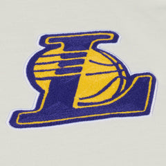 Mitchell & Ness Los Angeles Lakers Hardwood Classics Chainstitch Premium T-Shirt Cream