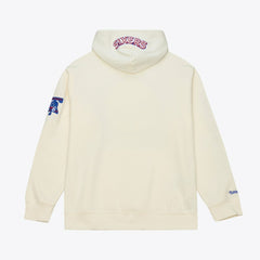 Mitchell & Ness Philadelphia 76ers Hardwood Classics Chainstitch Premium Fleece Hoodie Cream