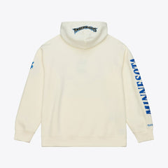 Mitchell & Ness Minnesota Timberwolves Hardwood Classics Chainstitch Premium Fleece Hoodie Cream
