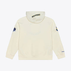 Mitchell & Ness Golden State Warriors Hardwood Classics Chainstitch Premium Fleece Hoodie Cream