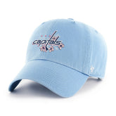 Washington Capitals '47 Cherry Blossom Alternate Clean Up Adjustable Hat - Light Blue | 47 brand Clearance