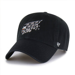 Washington Capitals '47 Alternate Clean Up Adjustable Hat - Black | 47 brand Lifestyle