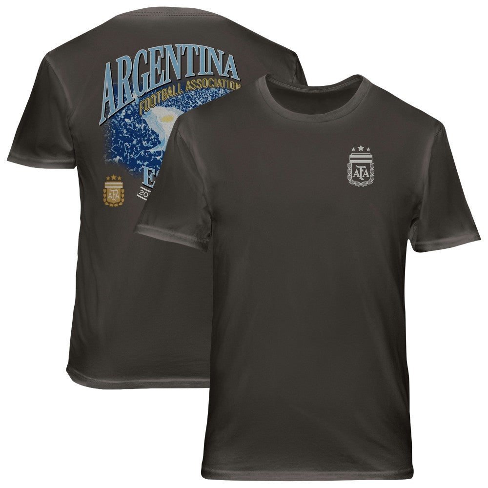 Argentina National Team 1863FC Wordmark Cotton T-Shirt Gray