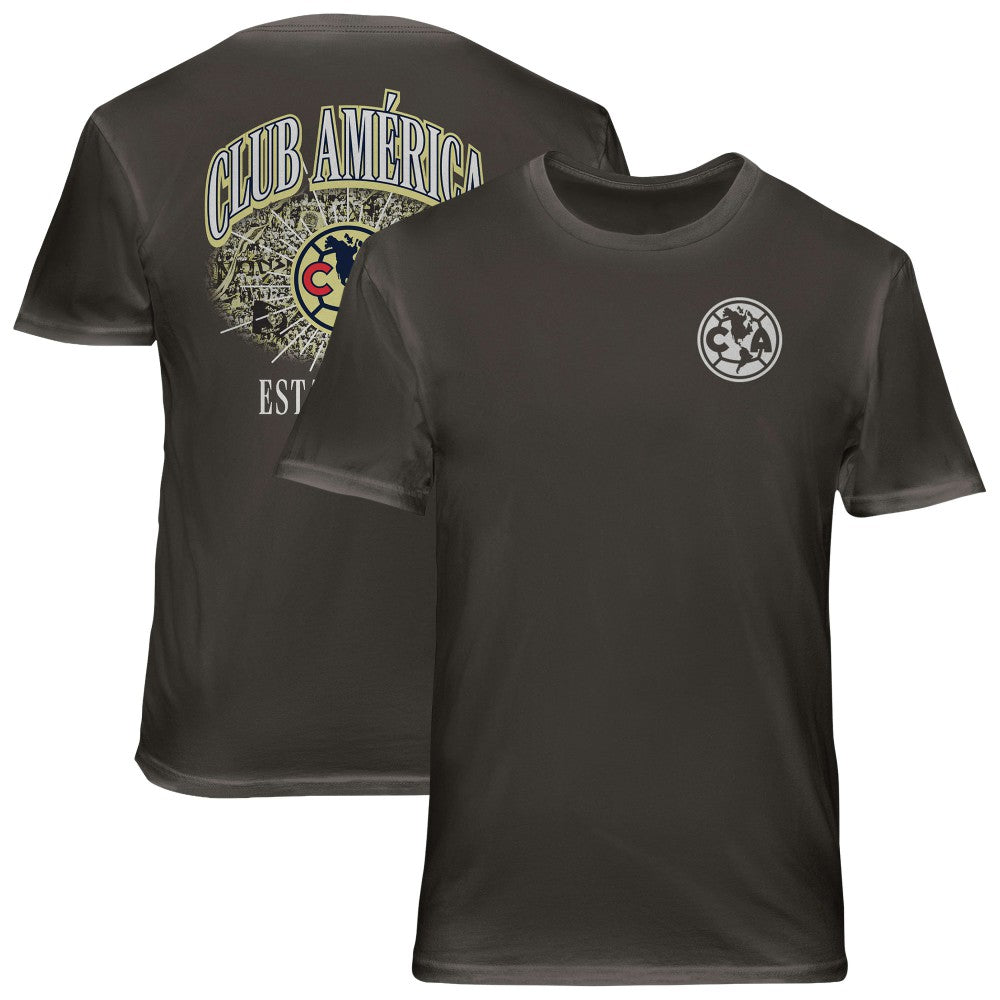 Club America 1863FC Wordmark Cotton T-Shirt Gray