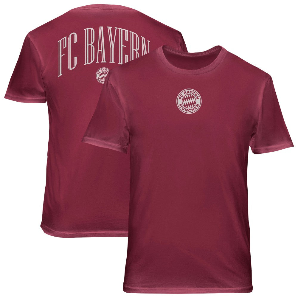 Bayern Munich 1863FC Back Wordmark Soft Wash T-Shirt Red