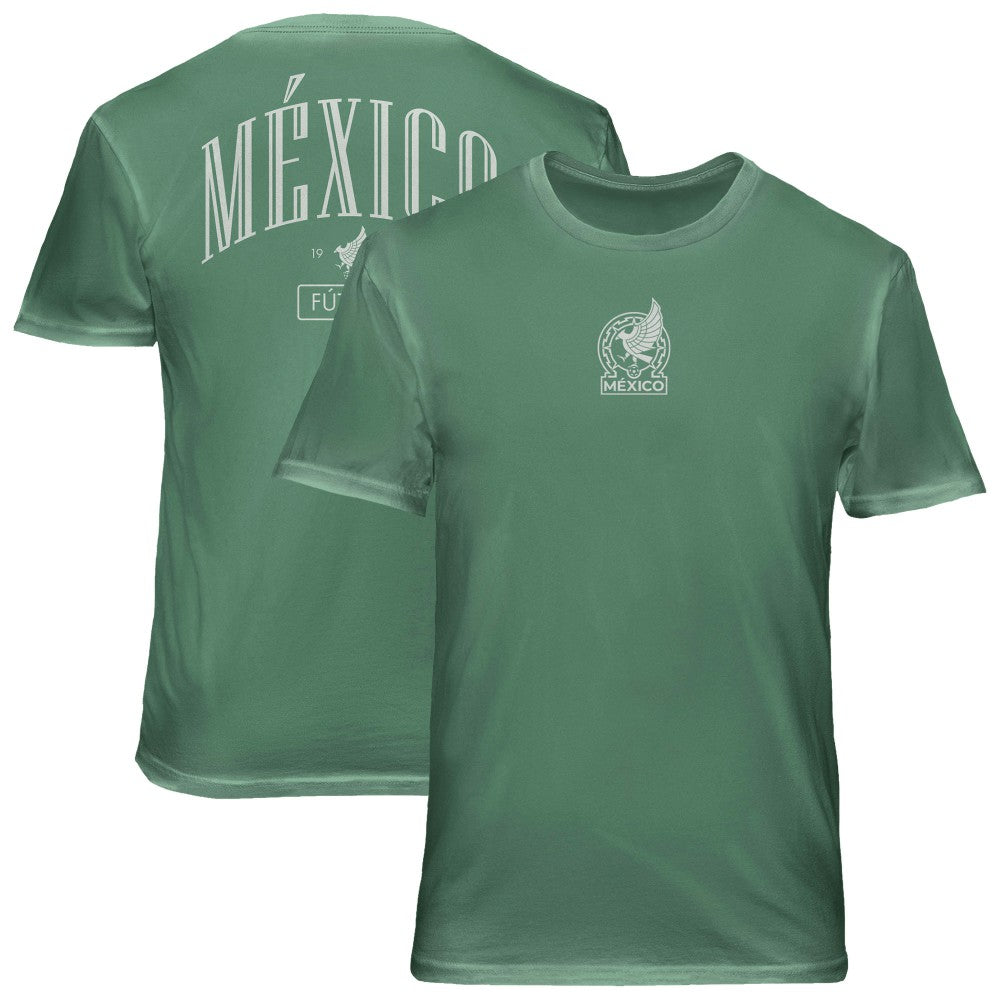 Mexico National Team 1863FC Back Wordmark Soft Wash T-Shirt Green