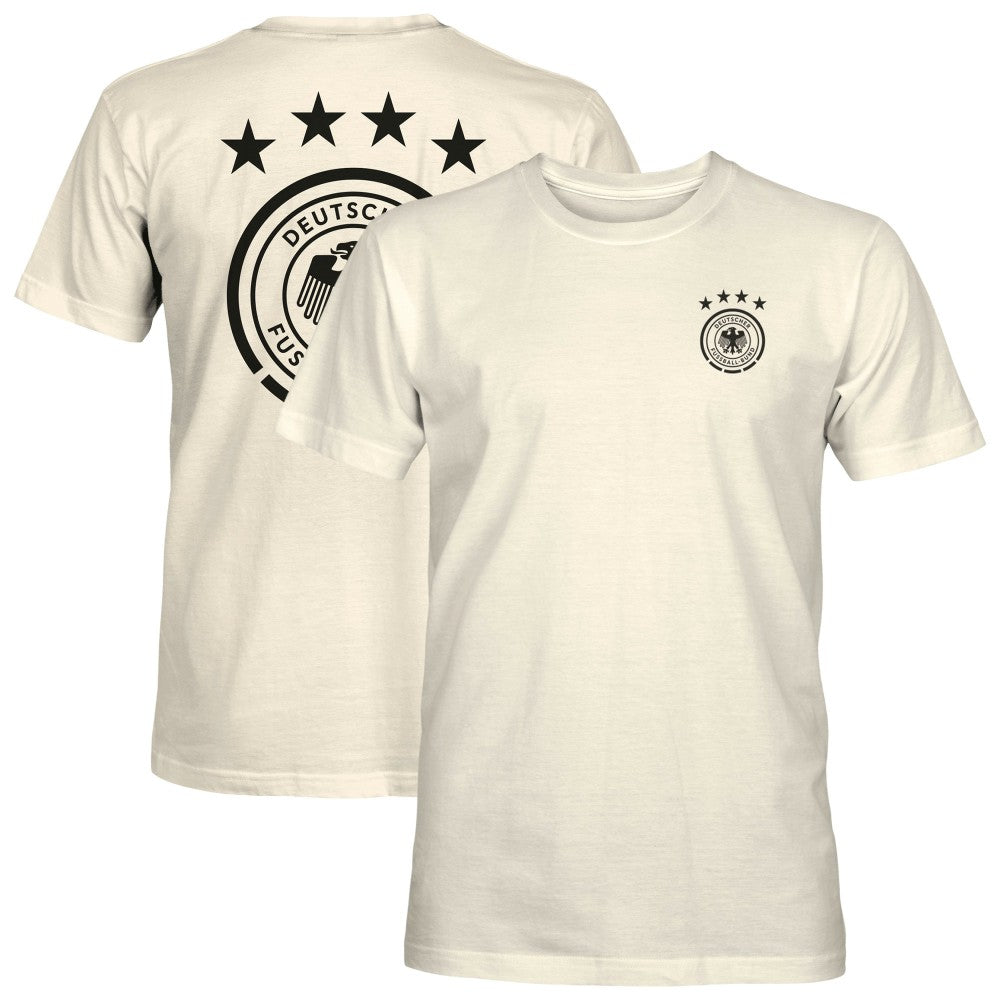 Germany National Team 1863FC Big Logo Heavyweight T-Shirt Cream