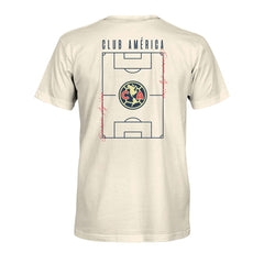 Club America 1863FC Own the Pitch Heavyweight T-Shirt Cream