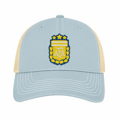 Argentina National Team 1863FC Color Badge Offroad Adjustable Trucker Hat Light Blue