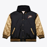 Mitchell & Ness Philadelphia 76ers Hardwood Classics 76 Originals Collection Fushion Full-Snap Hoodie Jacket Black