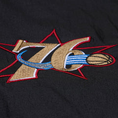 Mitchell & Ness Philadelphia 76ers Hardwood Classics 76 Originals Collection Fushion Full-Snap Hoodie Jacket Black
