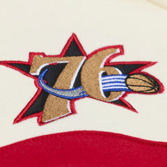 Mitchell & Ness Philadelphia 76ers Hardwood Classics 76 Originals Collection Head Coach Hoodie Cream