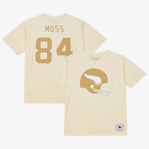 Randy Moss Minnesota Vikings Sandman Name & Number T-Shirt - Cream - Mitchell & Ness