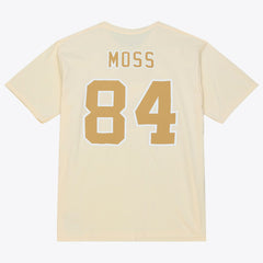 Randy Moss Minnesota Vikings Sandman Name & Number T-Shirt - Cream - Mitchell & Ness